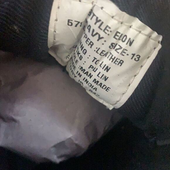 NWOT STEVE LEATHER MADDEN ELON NAVY BLUE SHOES SIZE 13 - Picture 6 of 6